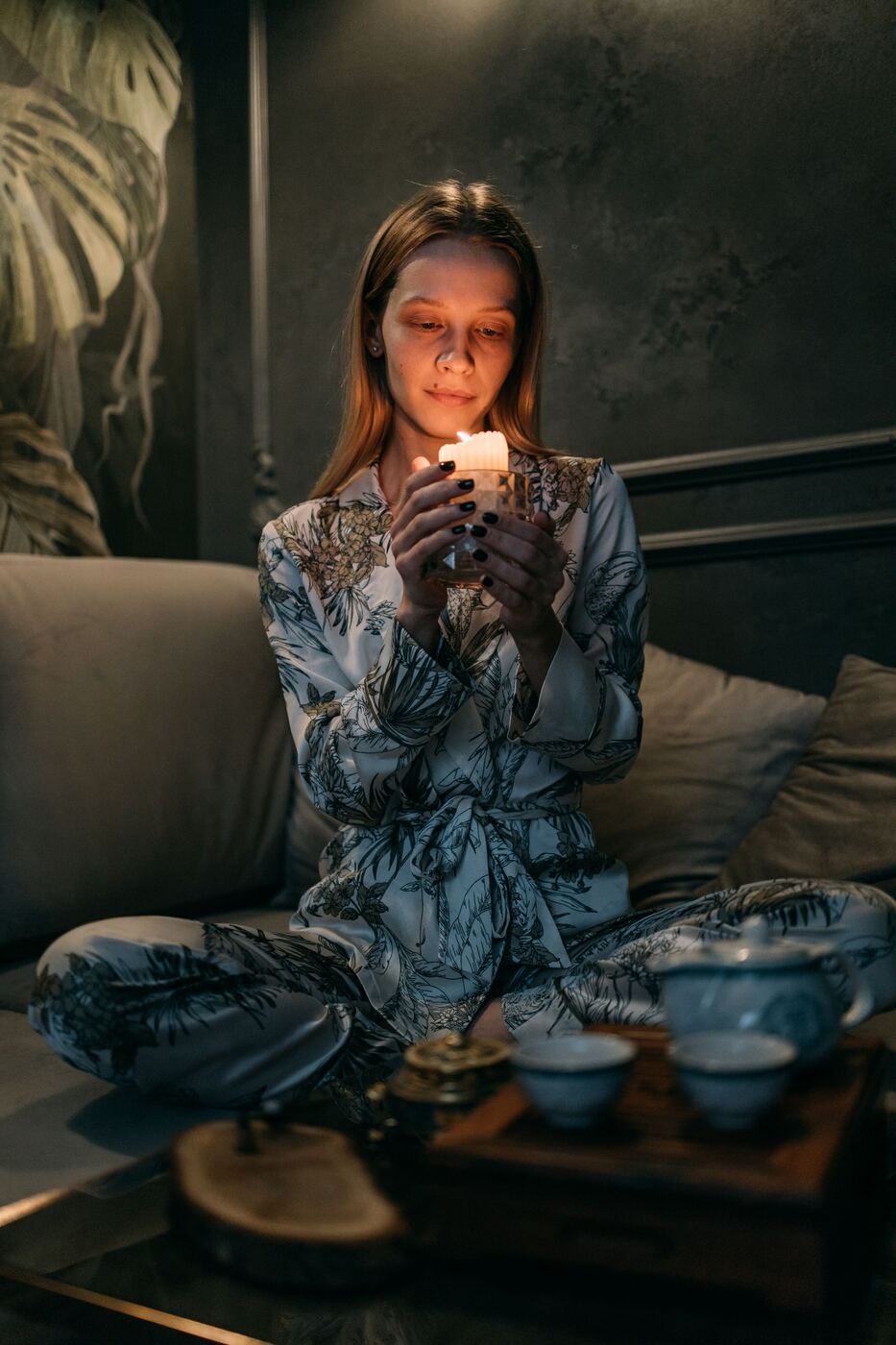 A quiet moment of rest and self-care